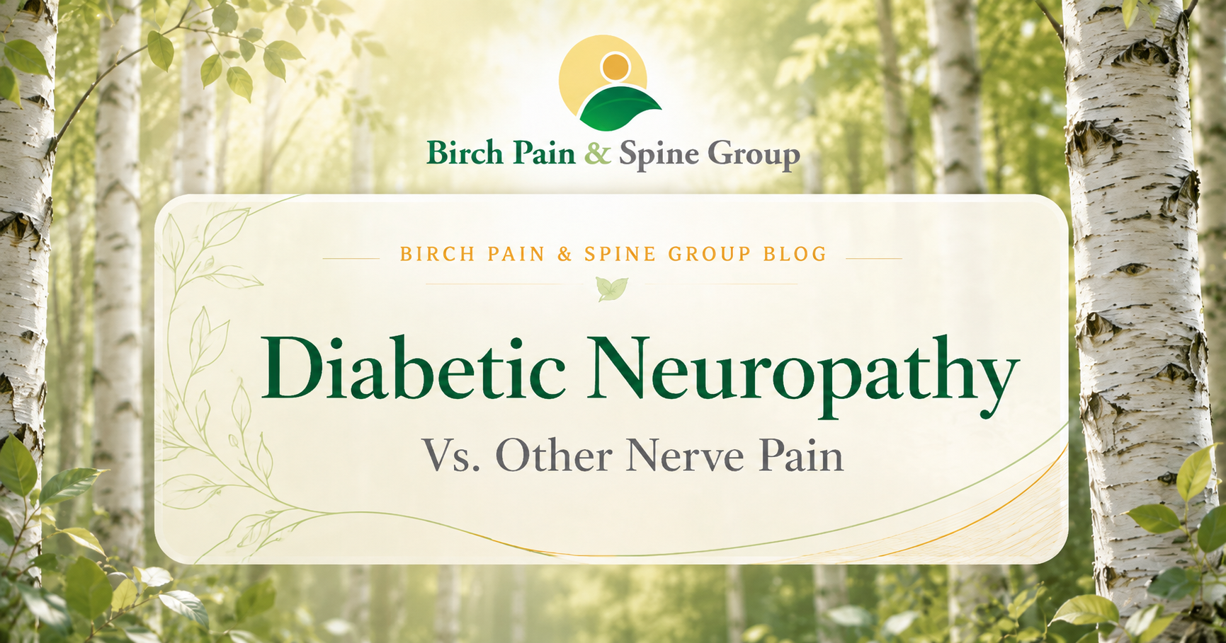 Diabetic neuropathy compared with other causes of nerve pain